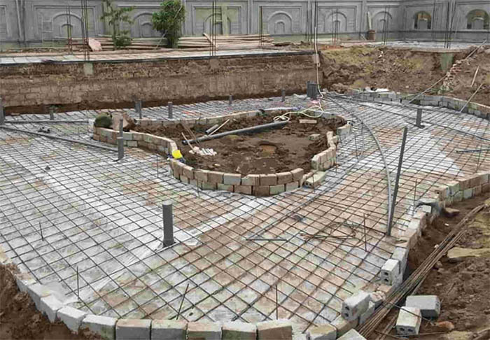 giai đoạn thi công hồ cá koi