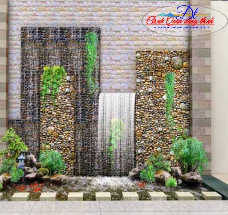 Làm tường thác nước chảy trên tường-2