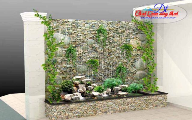 Mẫu tường thác nước ngoài trời. Ảnh 2
