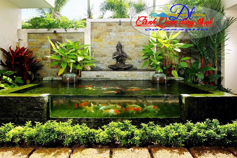 mẫu hồ cá koi bằng kính đẹp - Cảnh Quan Đông Thịnh