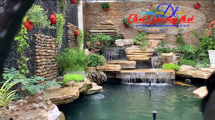 thi công hồ cá koi bình phước 02