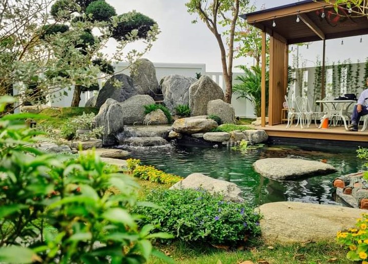 Thi công hồ cá koi Vĩnh Long - Khám phá nghệ thuật trang trí không gian sống