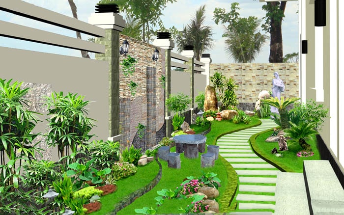 thi công tiểu cảnh sân vườn bình dương 05