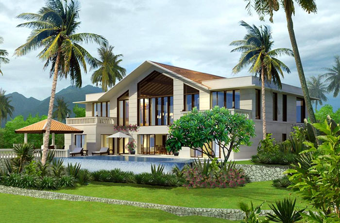 Thiết kế thi công tiểu cảnh sân vườn tại Long An