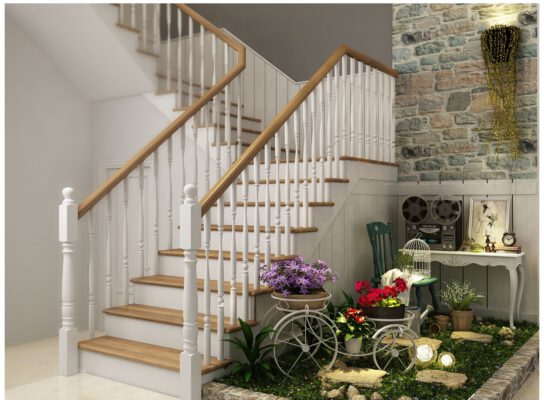 tiểu cảnh cầu thang 2