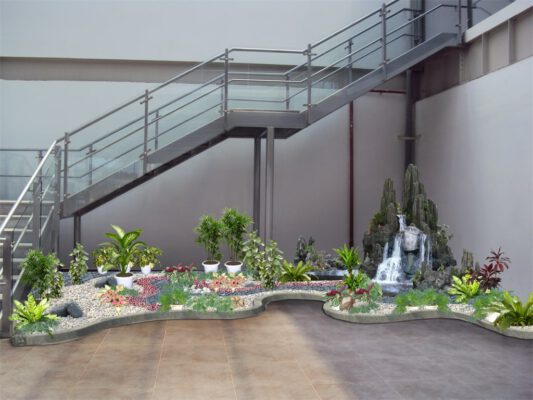 tiểu cảnh cầu thang 4