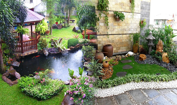 tiểu cảnh hồ cá đẹp 1