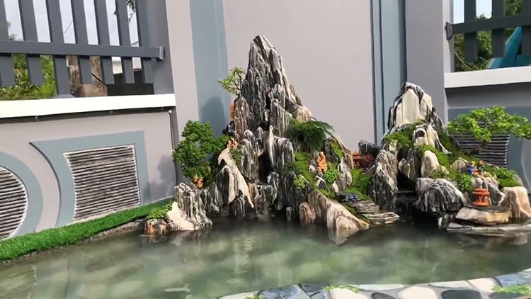 tiểu cảnh hồ cá đẹp 6