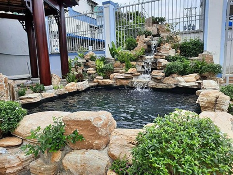 tiểu cảnh hồ cá đẹp 7