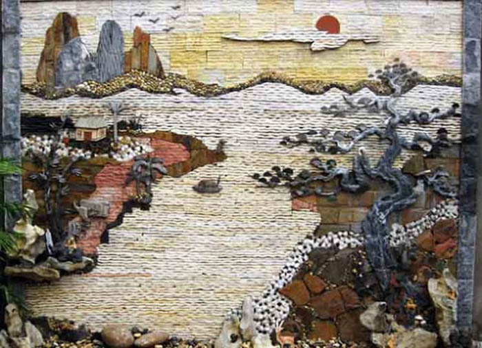 tranh đá ốp tường tiểu cảnh 1